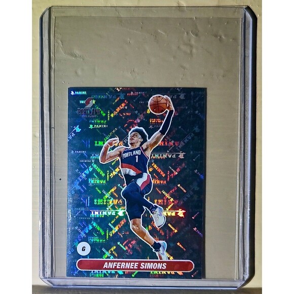 2023-24 Anfernee Simons Panini NBA Basketball #439 Sticker Trail Blazers - Picture 1 of 2